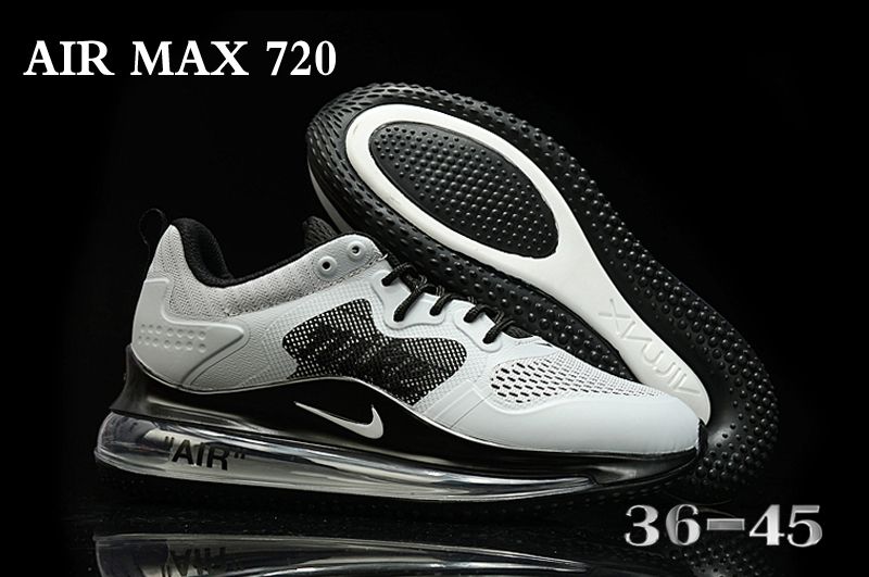 New Nike Air Max 720 Grey Black Running Shoes